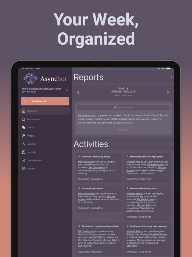 Asynchor App - Screenshot 1