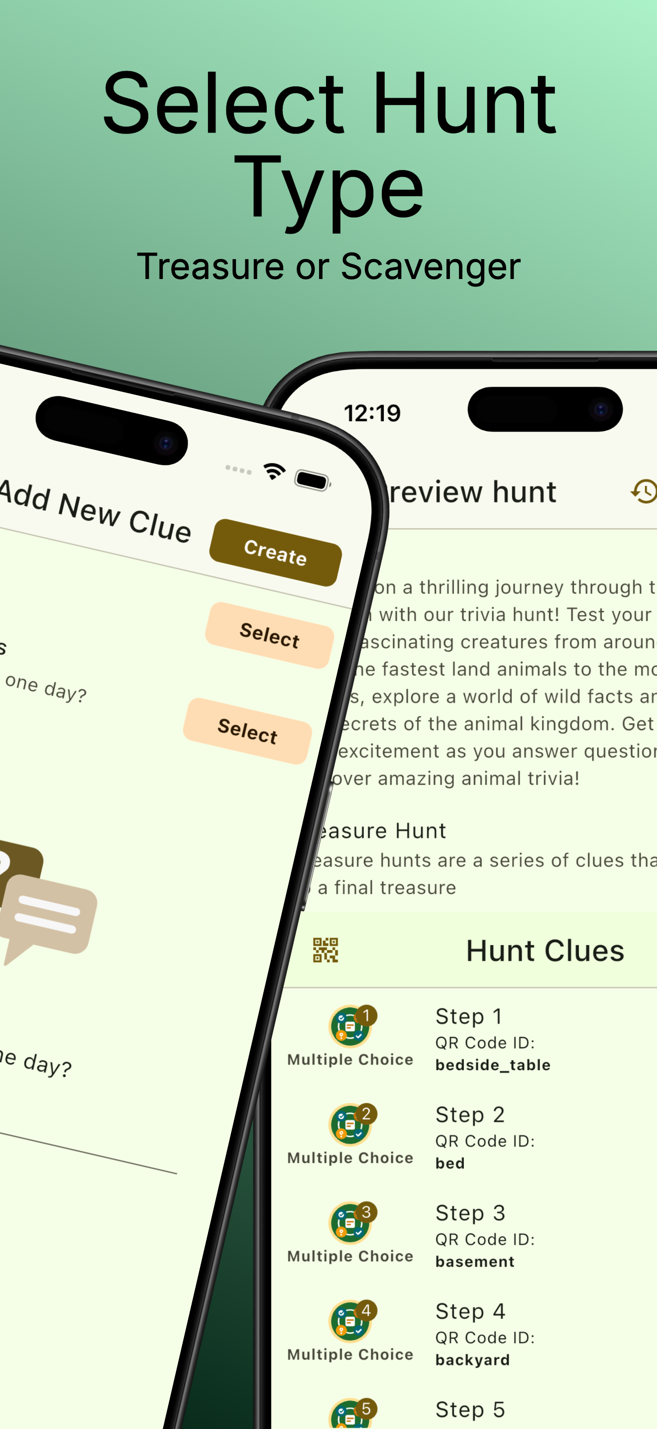 Backyard Hunt Flutter App - Game Interface