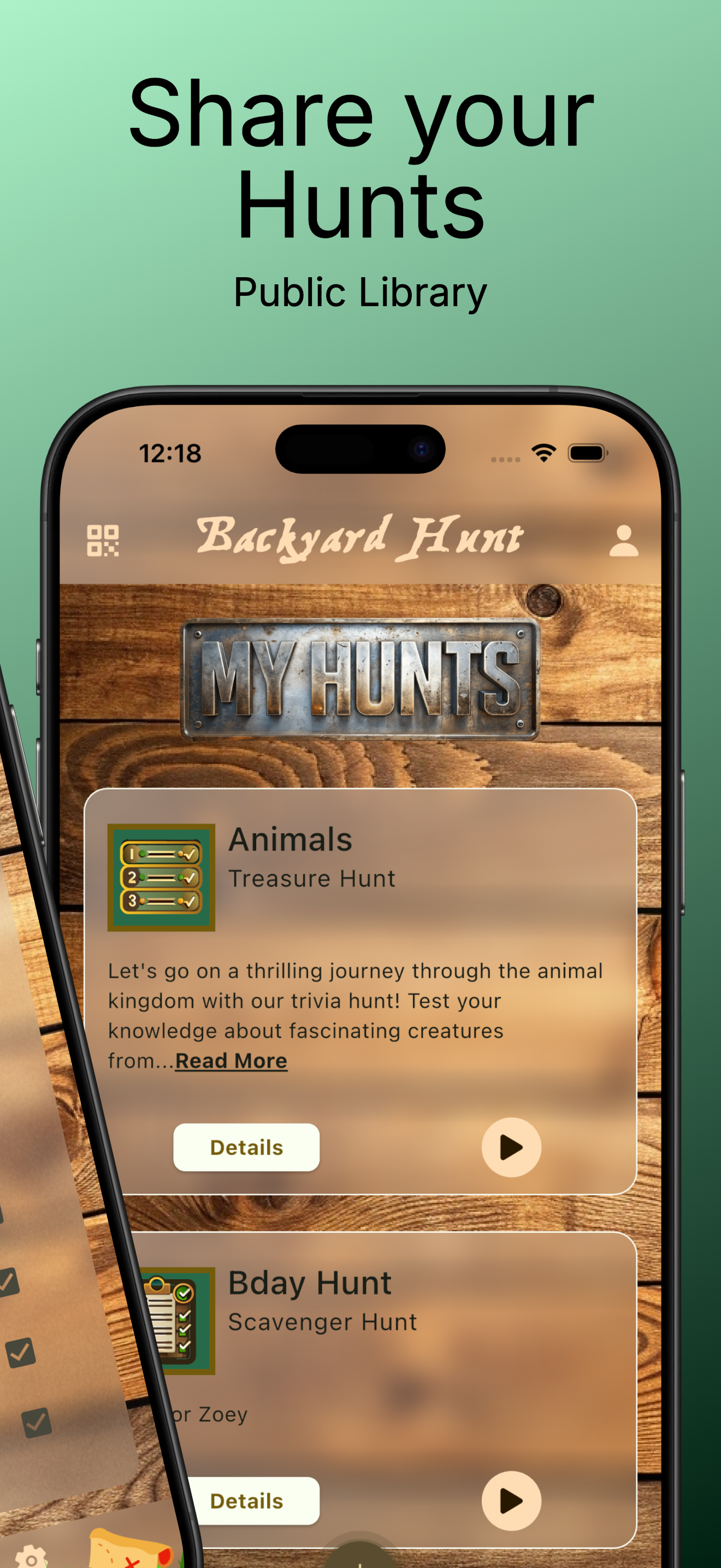 Backyard Hunt Flutter App - Features
