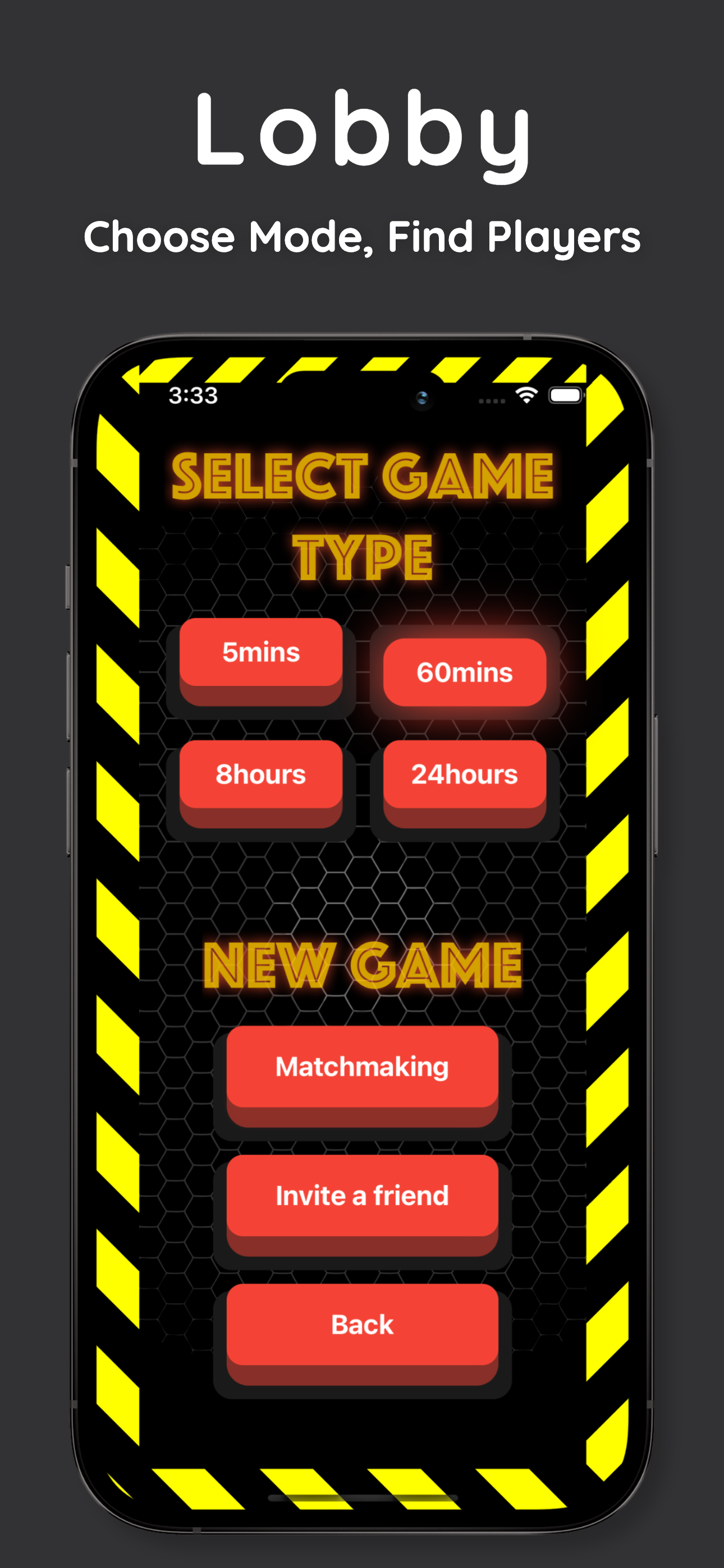 Click Defeat React Native App - Gameplay