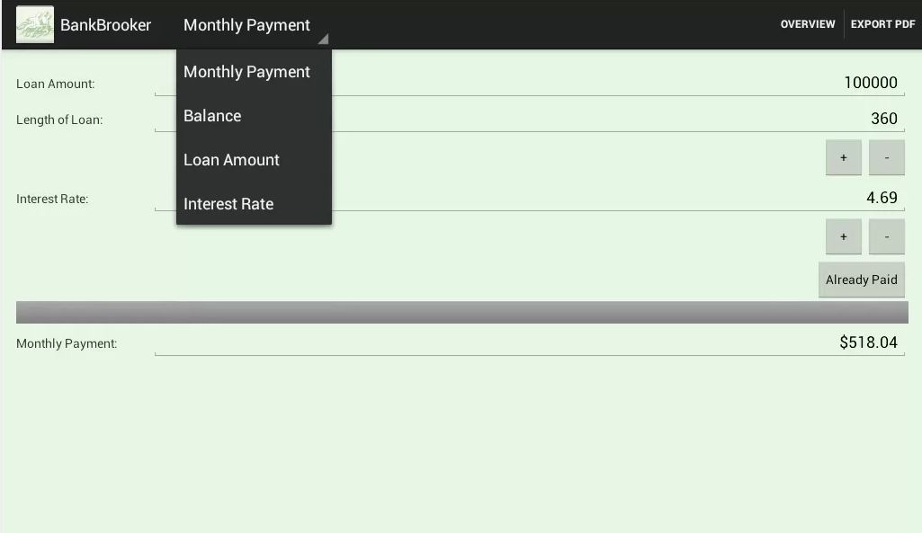 Bankbrookers Java App - Features