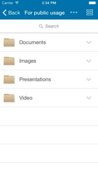Celum Objective-C App - Main Interface