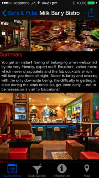 Travel Guide Objective-C App - Main Interface